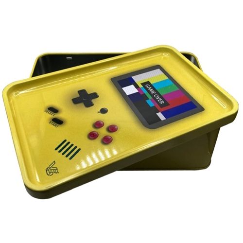Syndicase Plus Tin Box + Rolling Tray, 21 x 13.5 x 6.4cm - Game Head