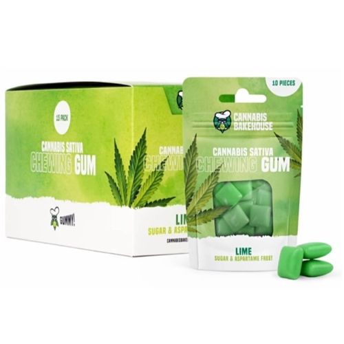 Sativa Chewing Gum Lime, X 10