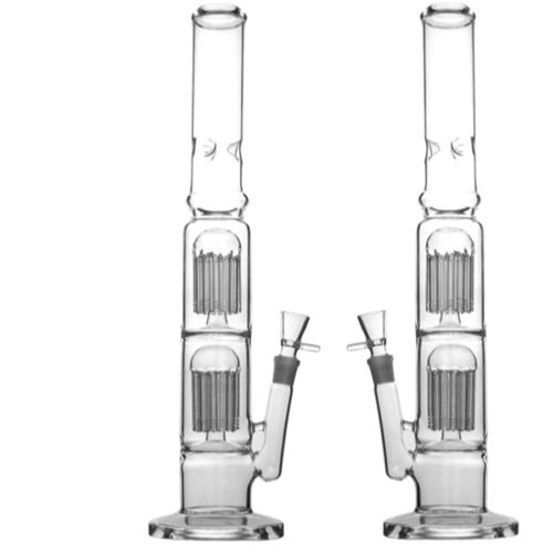 Beaker with 2 12-Arm Percolator + Ice Notches, 47cm