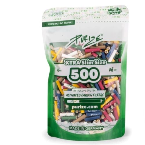 Purize Xtra Slim Charcoal Filters Bag, X 500