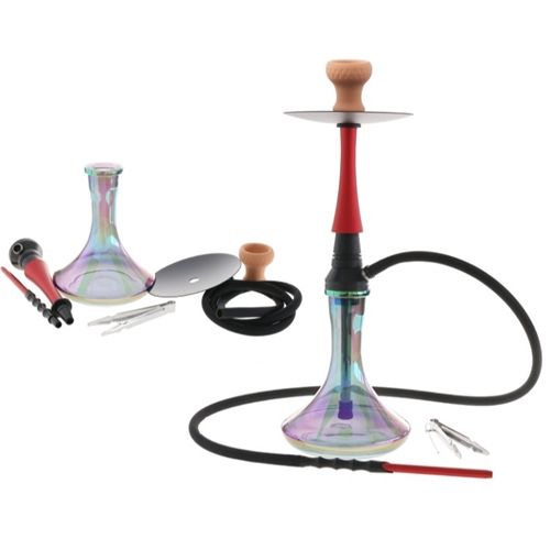 Prism Smoke Glass Shisha - 1 Hose, 55cm