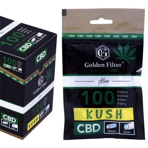 CBD Kush Slim Filter 6mm, X 100