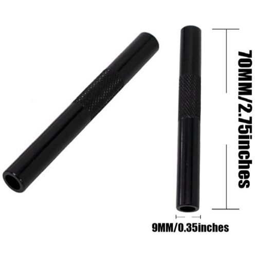 Black Aluminium Tube, 7cm