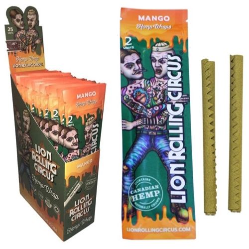 Lion Circus Hemp Wraps Mango, X 2