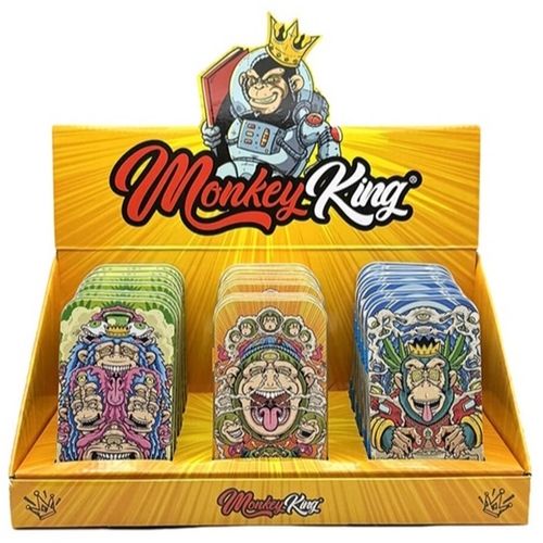 Monkey King Tin Metal Box Psychodelic Edition, 11.5cm X 6cm X 2cm