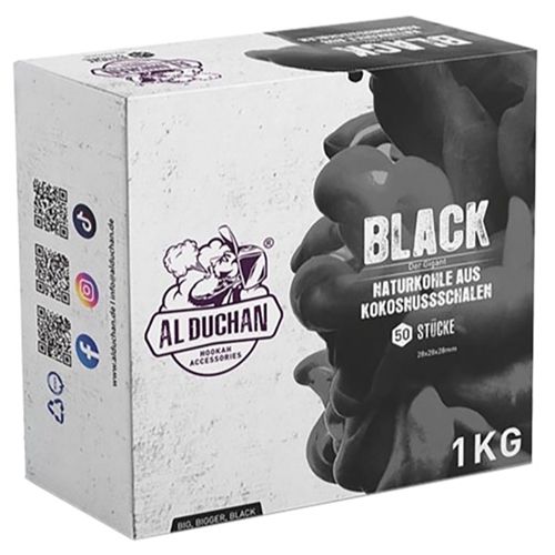 Al Duchan Black Giant Coconut 28/28/28mm, 1kg (50 pcs.)