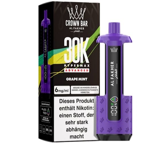 Al Fakher 30K Hypermax, Flavour: Grape Mint