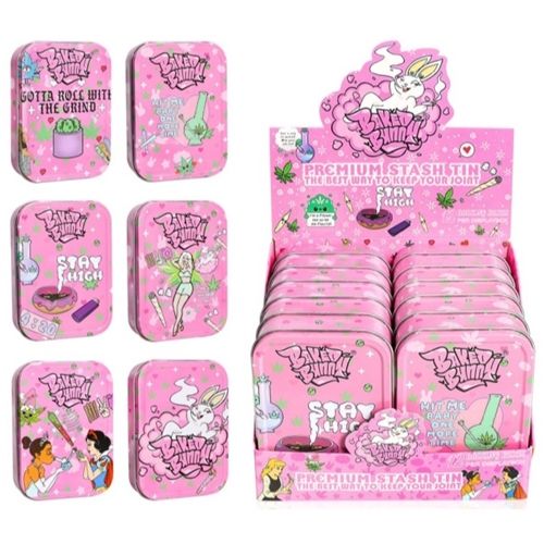 Baked Bunny Tin Metal Box, 11.2cm X 8.3cm X 2.5cm