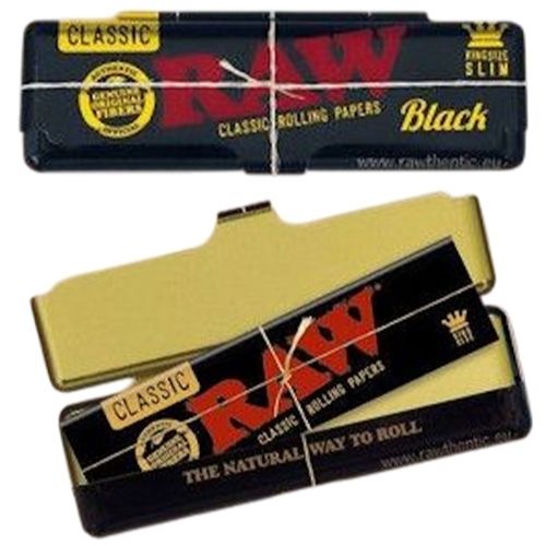 RAW Black Paper Tin Case King Size