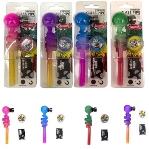 Glass Pipe Set Snake 2, 13cm