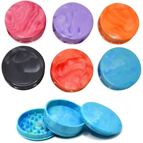 Acrylic Coloured Marbled - 3 Parts, 53mm
