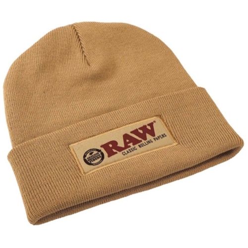 RAW Hat Stash Beanie Tan