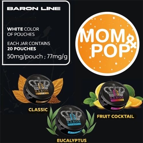 Cuba Baron Line Nicotine Pouches 50mg