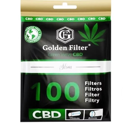 Green Verve CBD Slim Filter 6 x 15mm, X 100