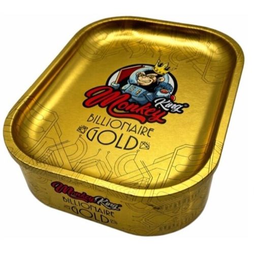 Monkey King Billionaire Gold Rolling Tray Box, 18 x 14cm