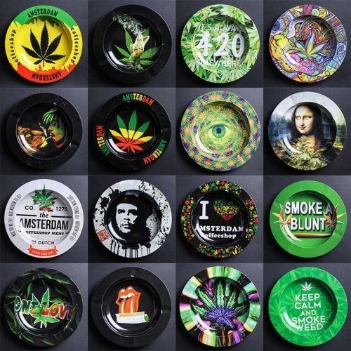 Cannabis Museum Metal Ashtray