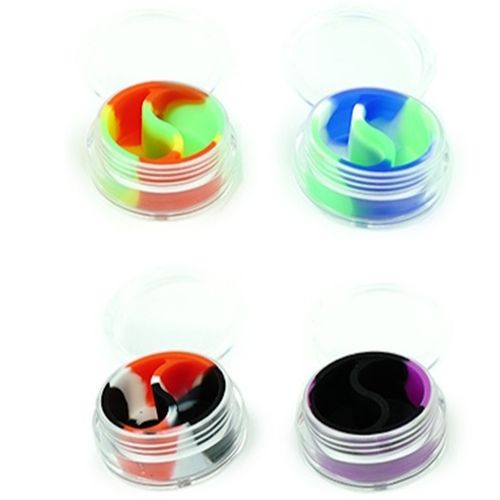 Silicone Jar Coloured For Oil &amp; Wax
