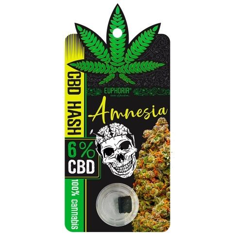 Euphoria CBD Hash 6% Amnesia, 1g