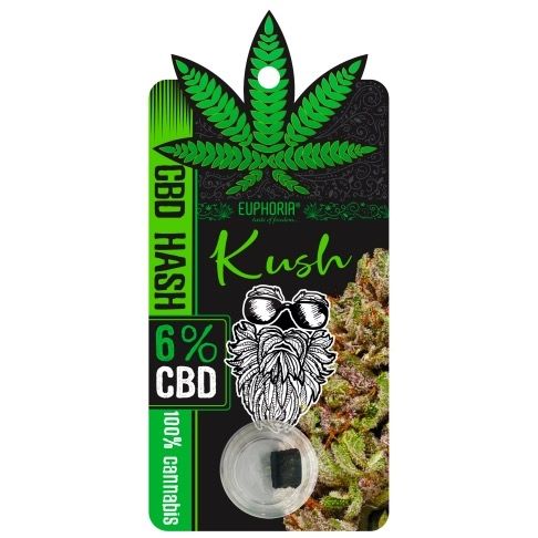 Euphoria CBD Hash 6% Kush, 1g