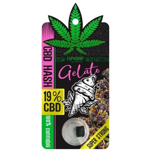 Euphoria CBD Hash 19% Gelato, 1g