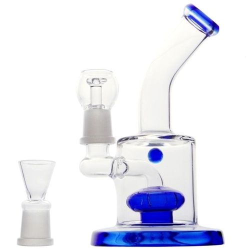 Bullet Blue Dabbing Bong with Percolator, 16cm