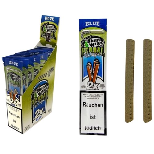 Blunt Wrap Herbal Blue (Blueberry), X 2