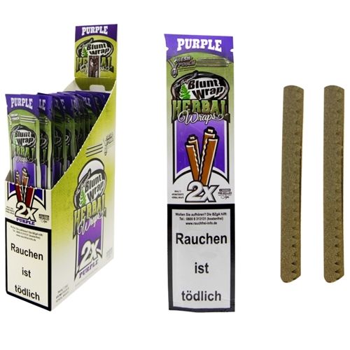Blunt Wrap Herbal Purple (Grapes), X 2