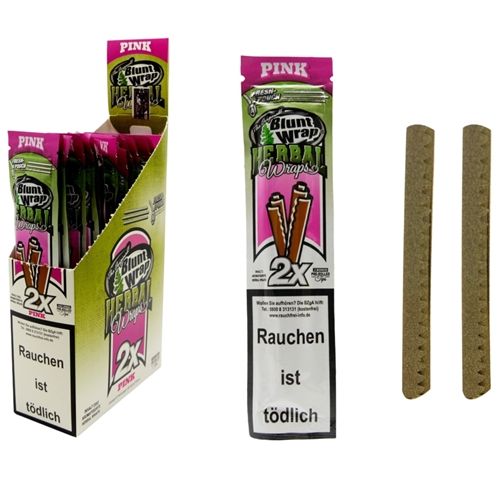 Blunt Wrap Herbal Pink (Bubble Gum), X 2