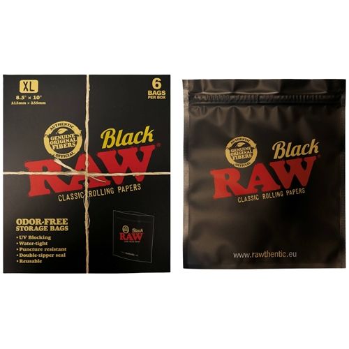 RAW Sack Black XL, 21.5 x 25.5cm