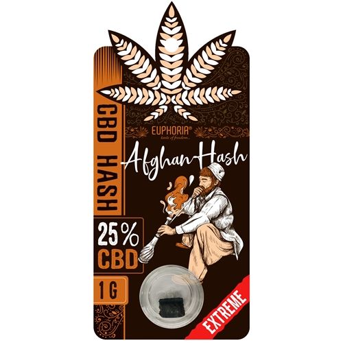 Euphoria CBD Hash 25% Afghan, 1g