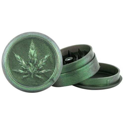 Green Metallic Leaf - 3 Parts, 50mm