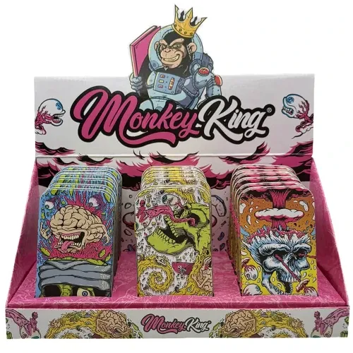 Monkey King Tin Metal Box Skull Edition, 11.5cm X 6cm X 2cm