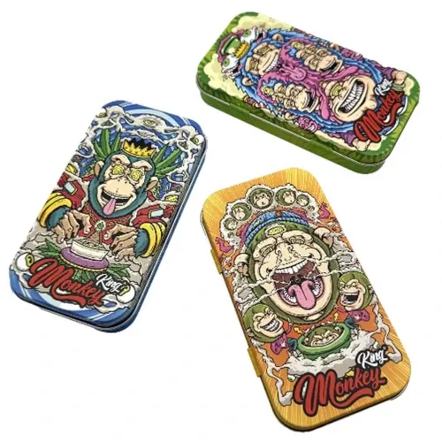 Monkey King Tin Metal Box Psyco Edition, 11.5cm X 6cm X 2cm