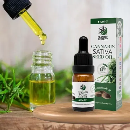 Plant of Remedy 10% Sativa Seed Oil, 10ml