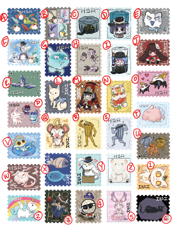 Cute Postage Stamp Stickers