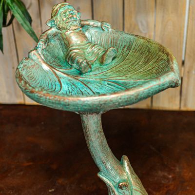 68050 Gnome in Leaf Bath