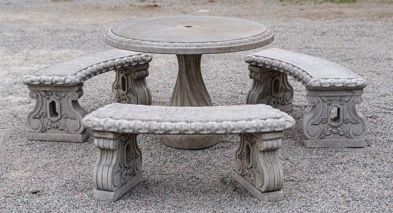 64004 Table Set w/ 3 Benches