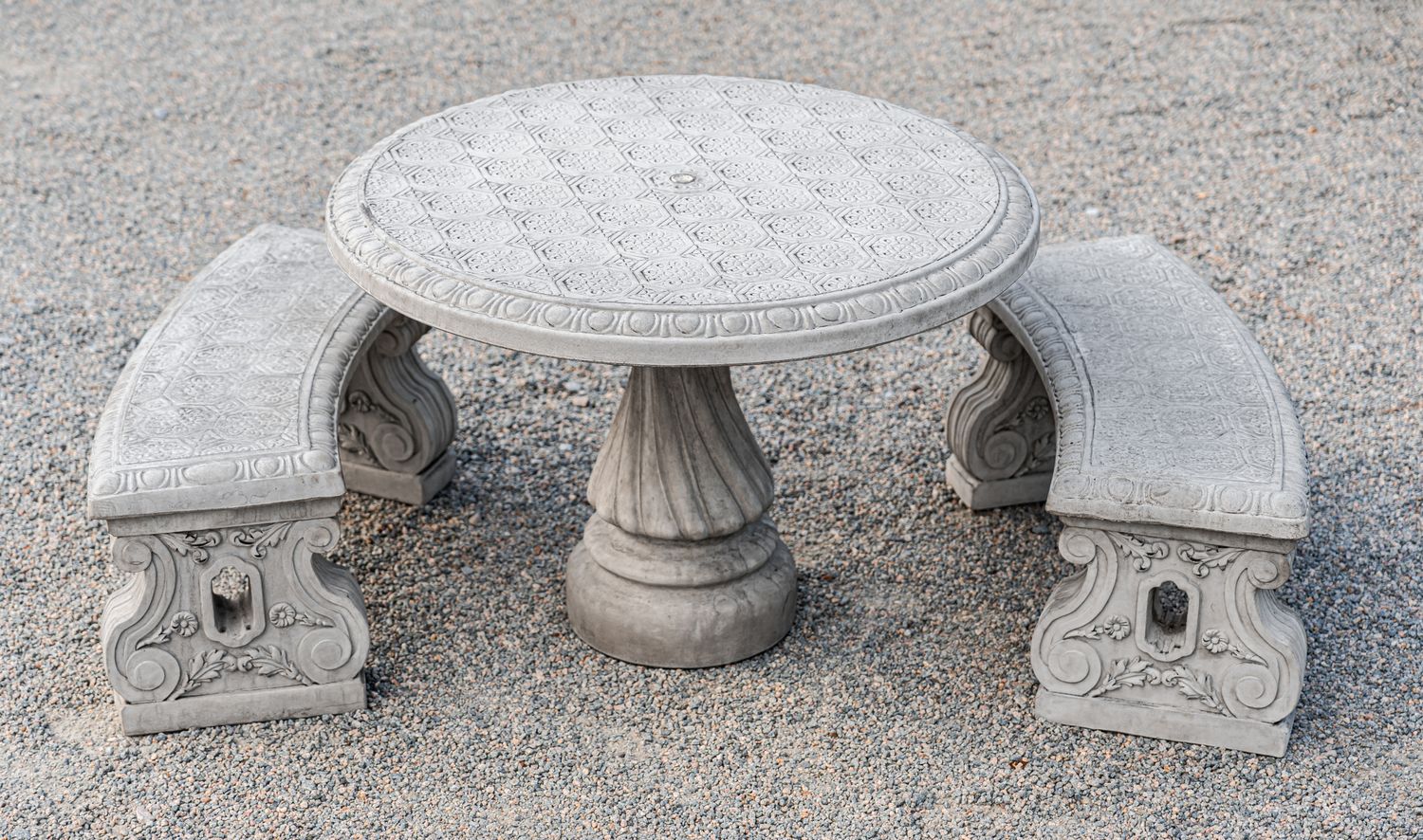 64005 Table Set w/ 2 Benches