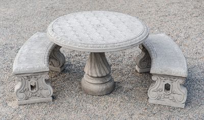 64005 Table Set w/ 2 Benches