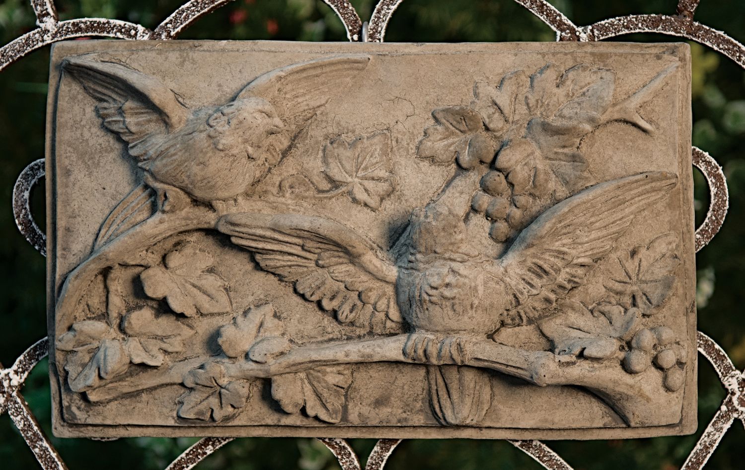 66012 Rectangular Bird Plaque