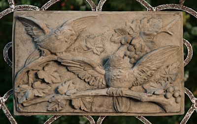 66012 Rectangular Bird Plaque