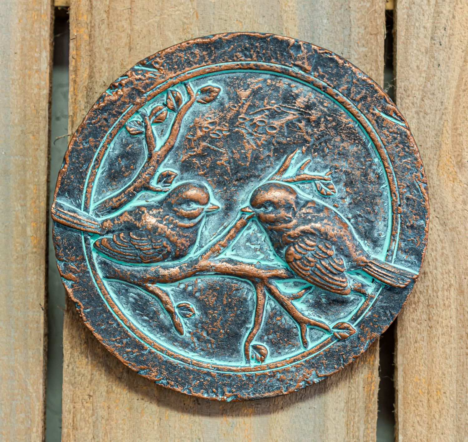 66067 Sm. Round Bird Plaque