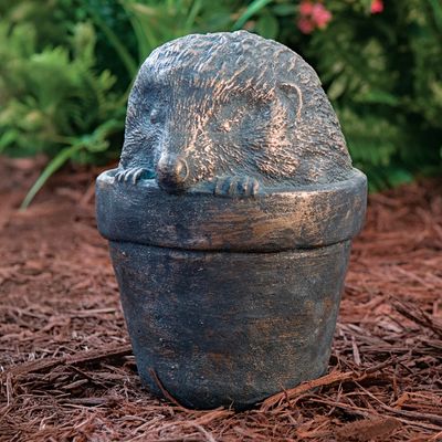46008 Lg. Hedgehog in Pot