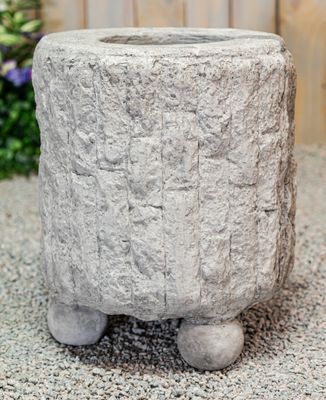 71308 Hollow Stump Planter w/ Ball Feet