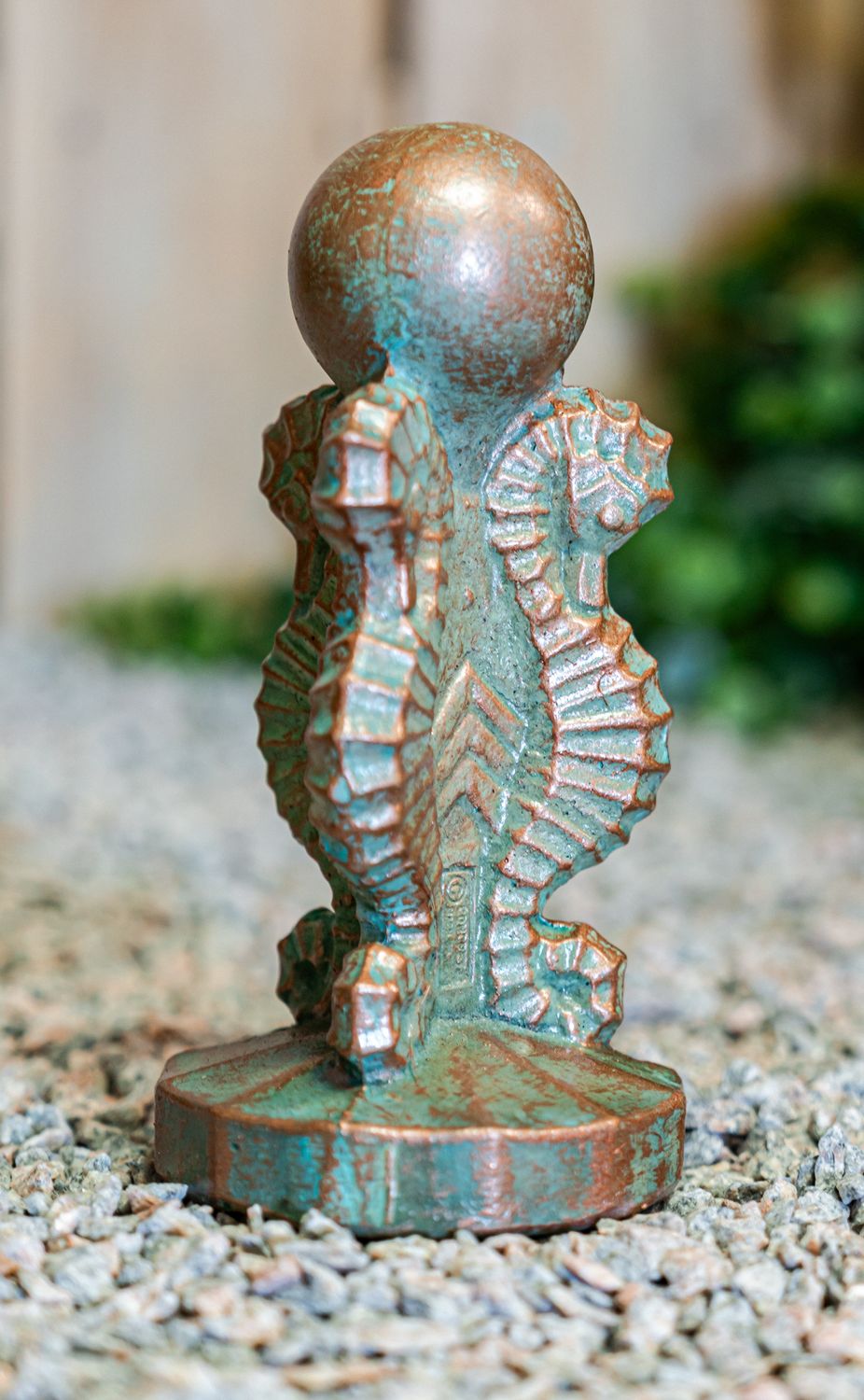 42013 Sm. Seahorse Bath Finial