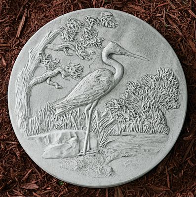 75008 Round Heron Stepping Stone