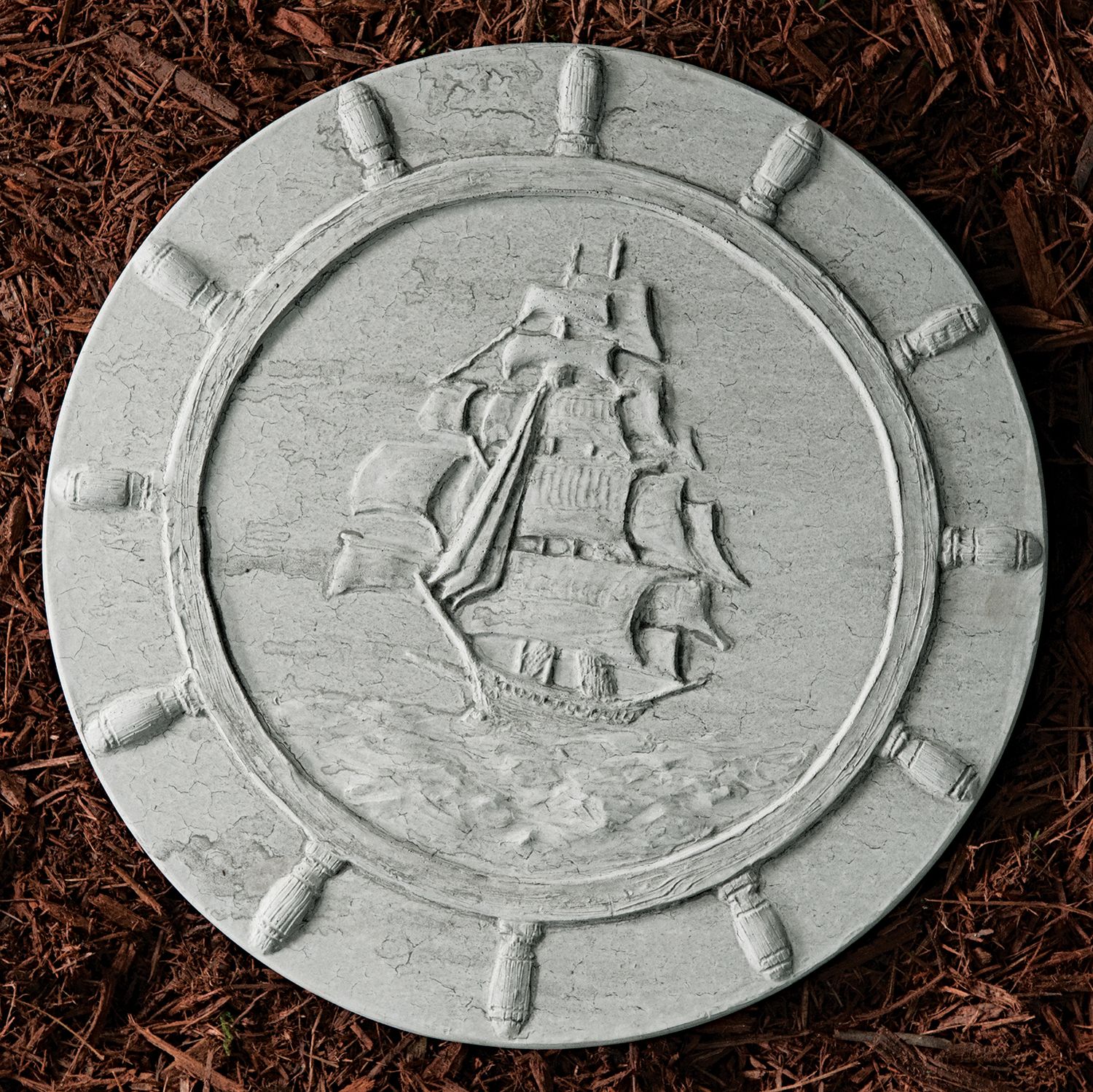 75012 Ship's Wheel Stepping Stone