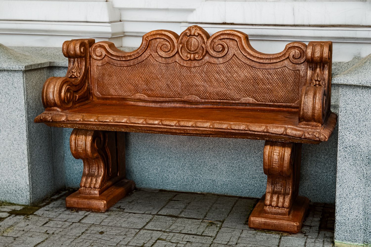40026 Elizabethan Bench w/ Back