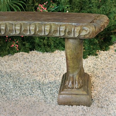 40002 Lion Paw Bench Curved Leaf Top