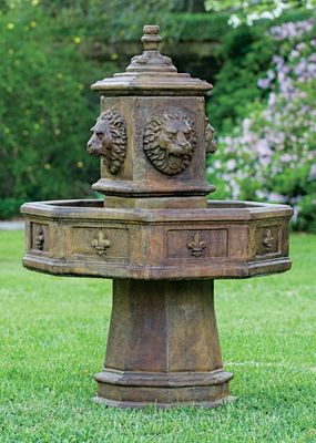 73007 Octagon Lion Fountain
